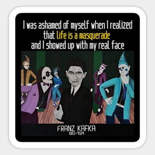 Kafka Portrait and Quote Sticker